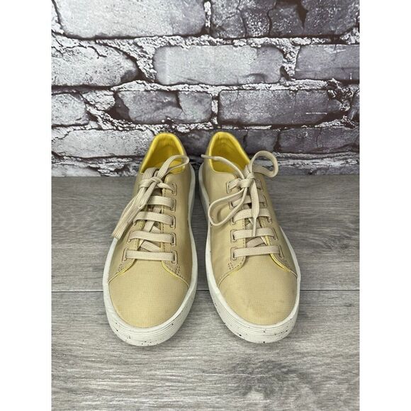 Camper Yellow Leather Casual Lace Up Lightweight Sneakers Women Sz 37EU/6.5M US - Picture 3 of 16